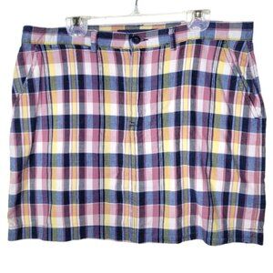 Ralph Lauren Sport Plaid Mini Skirt Size 6